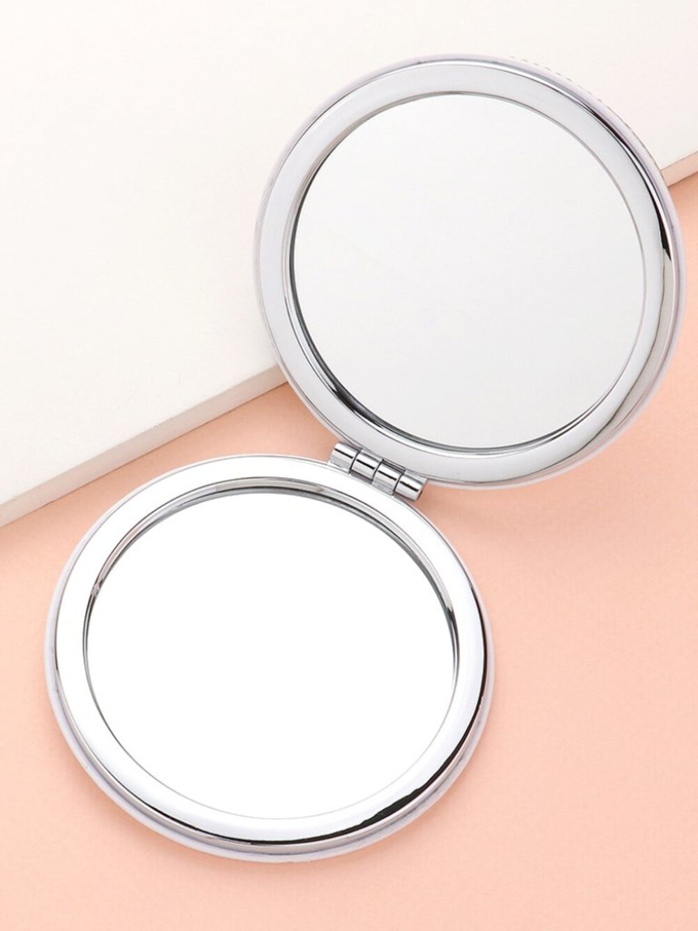 Studded Pink Ribbon HOPE Compact Mirror - Picture 2 of 2